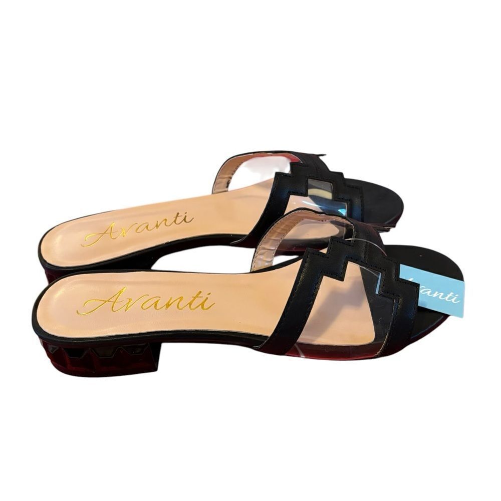 Avanti Black Hand-Crafted Women's Slide Sandals. Very Sharp Looking. - Picture 6 of 8